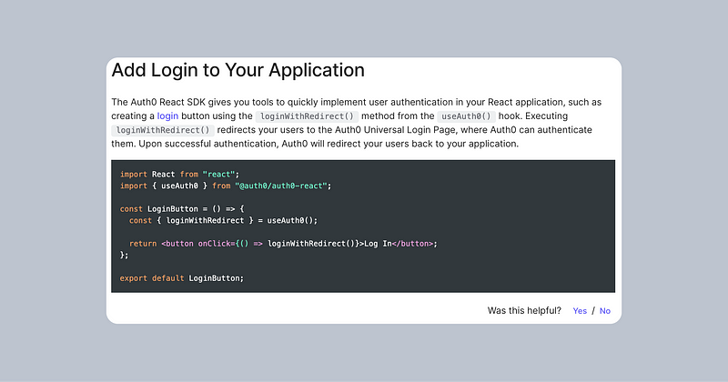 Code samples lacked context needed by novice developers..